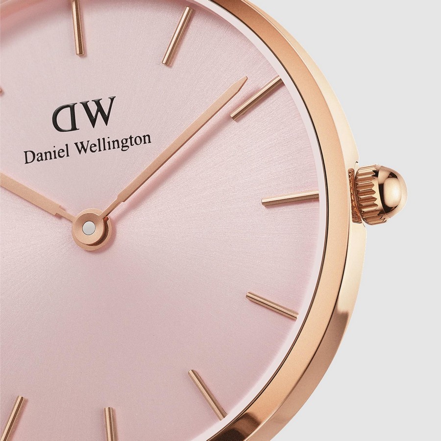 Đồng Hồ Dw Daniel Wallington Petite Melrose Nữ Hồng Vàng